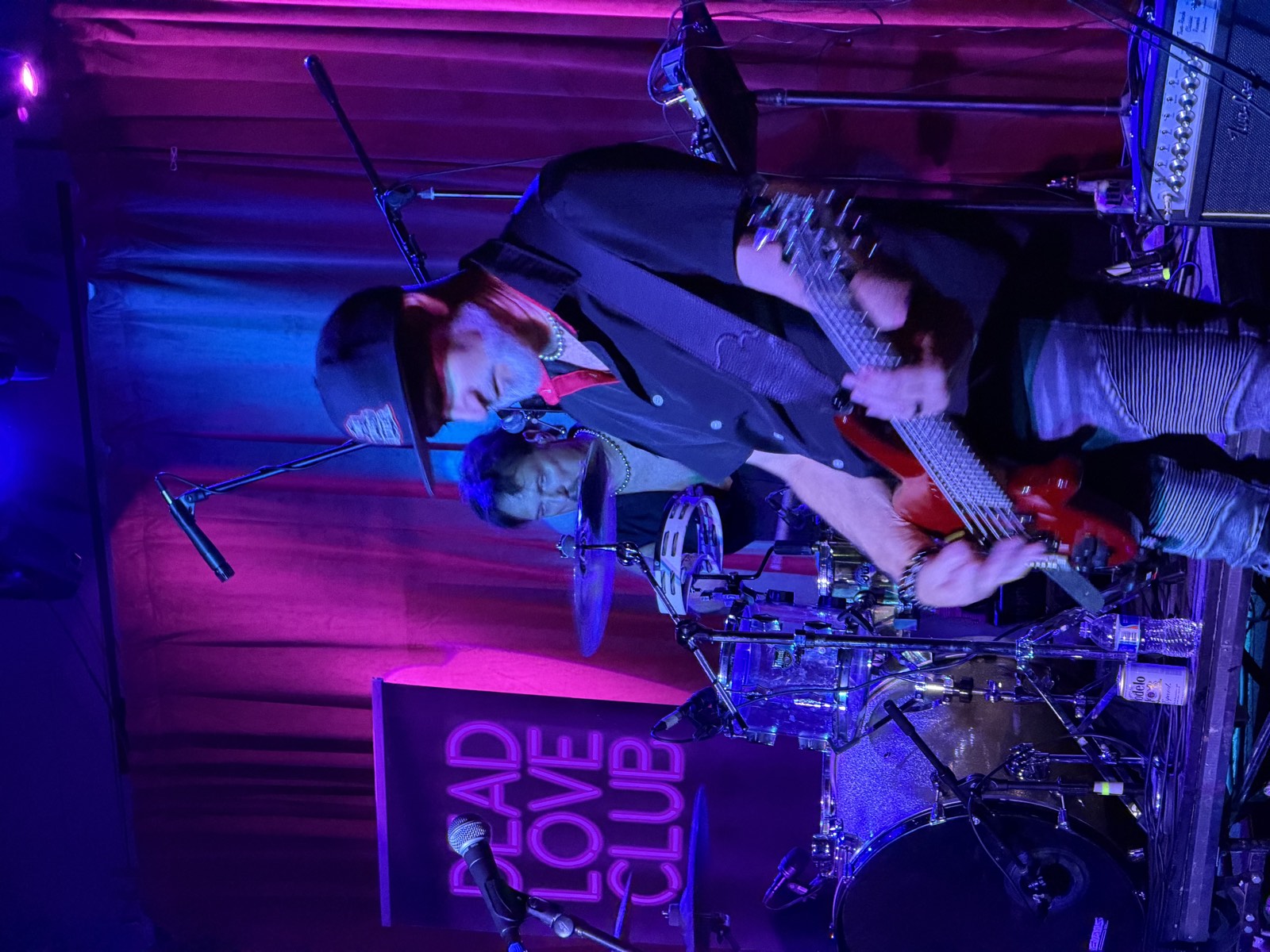 Rik Avalos Band on stage at Buck's Backyard